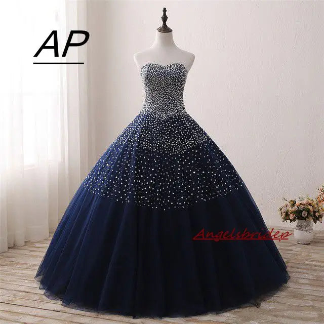 Elegant Ball Gown Quinceanera Dress - Strapless Formal Gown