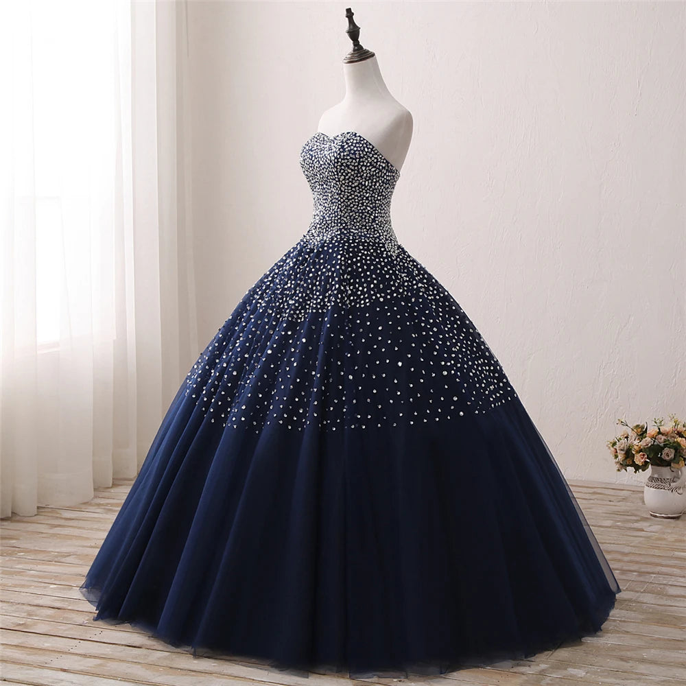 Elegant Ball Gown Quinceanera Dress - Strapless Formal Gown