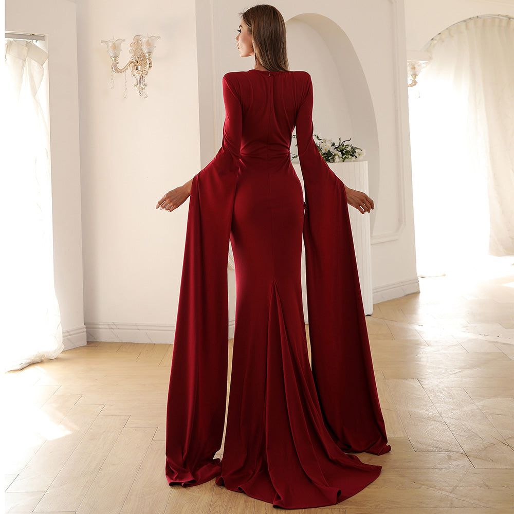 Chloe Long Sleeve Formal Gown - Elegant Maxi Evening Dress