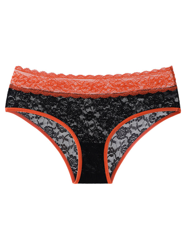 Mid-Rise Lace Briefs - Comfortable Breathable Underwear
