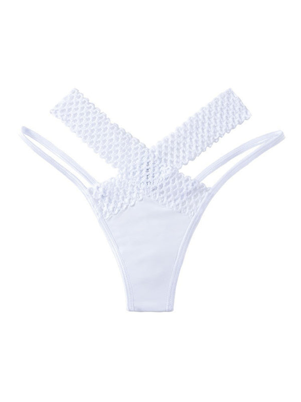 Low-Rise Cross-Over Thong - Sexy Seamless Underwear