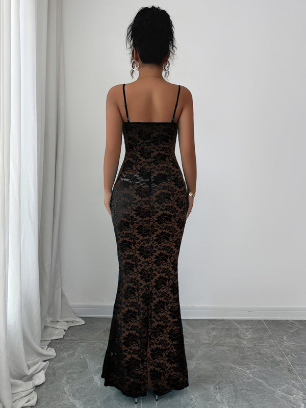 Sexy Suspender Hollow Cut-Out Mini Dress - Backless Party Dress